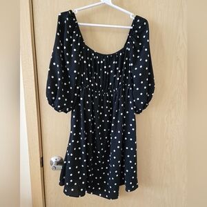 New ASOS Black & White Polka Dot Dress (~M)